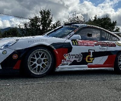 Porsche de J. Garcia en la Subida de Torre del Bierzo